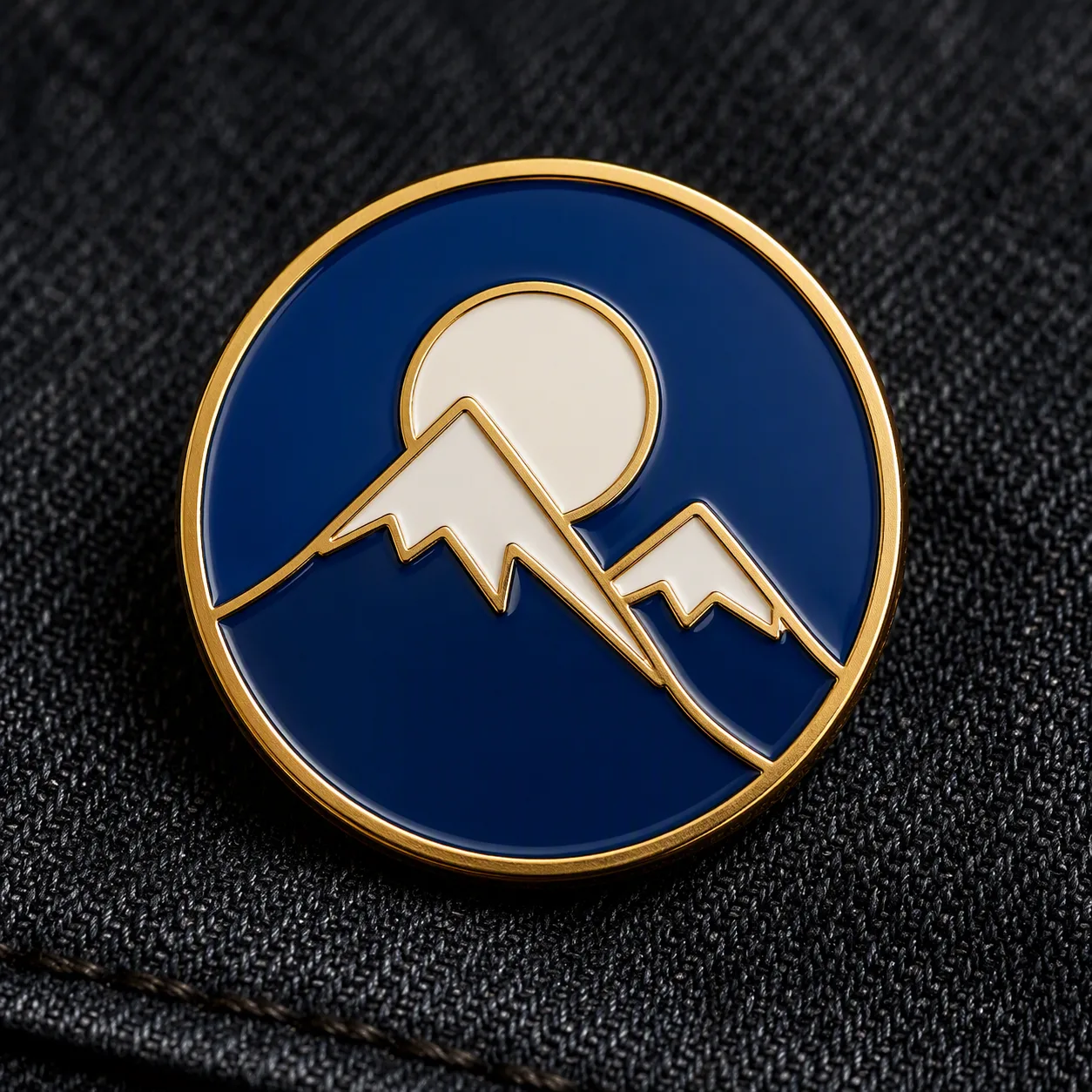 Glossy Enamel Logo Pin Mockup