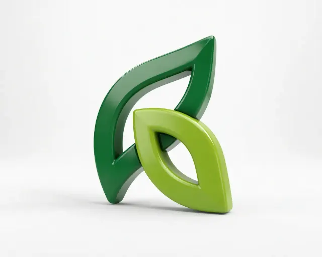 Glossy Plastic 3D Logo Floor Mockup