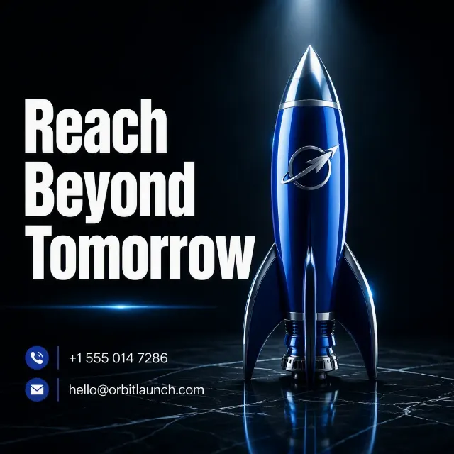 Glossy Rocket LinkedIn Ad Post