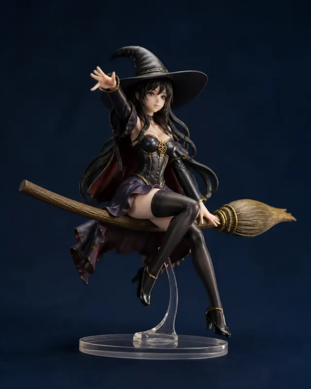 Glossy Witch Broomstick 3D Figurine