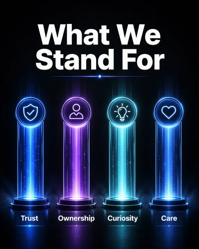 Glowing Core Values Corporate Culture Post