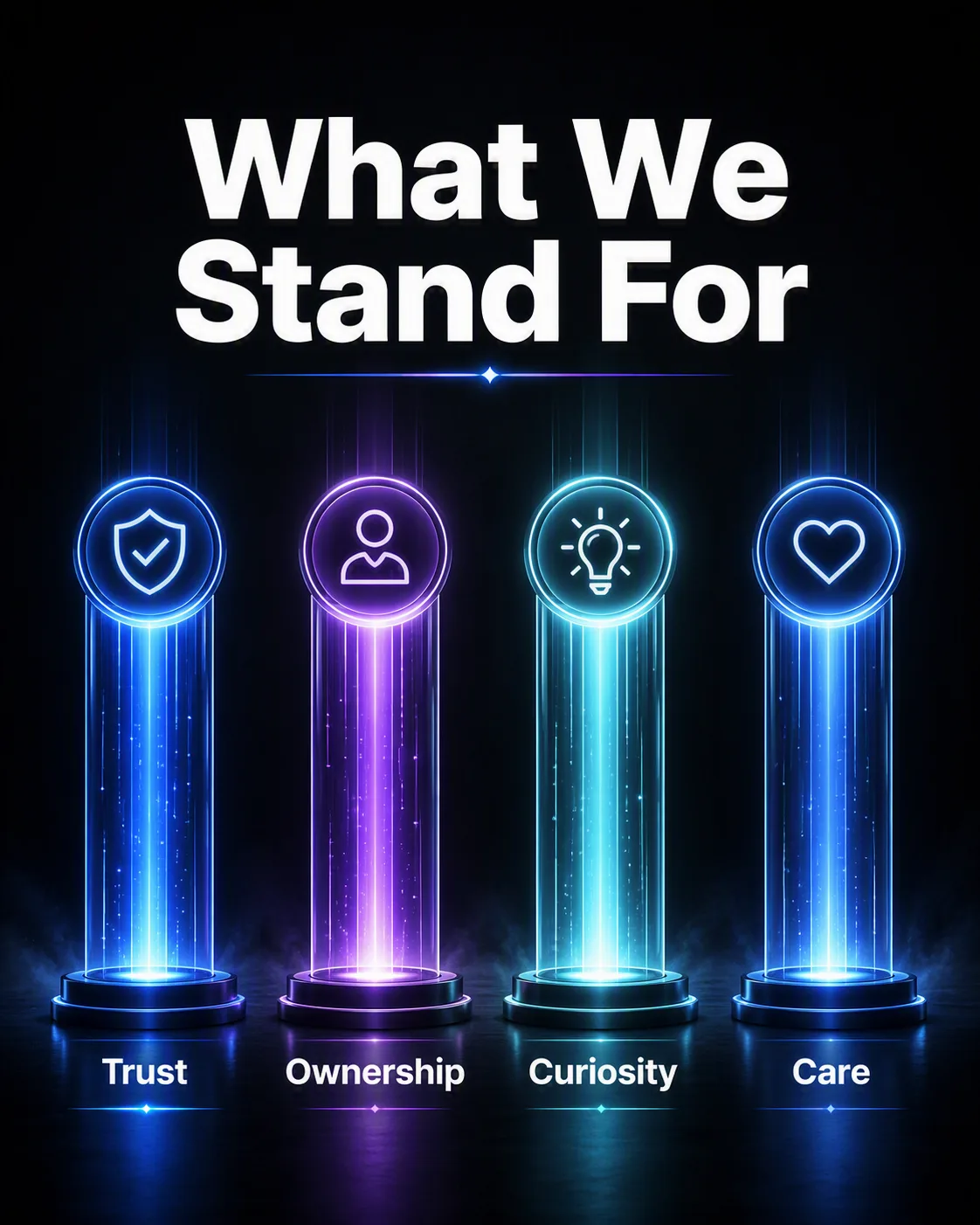 Glowing Core Values Corporate Culture Post