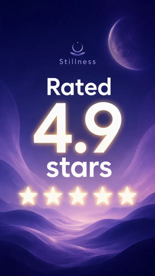 Glowing Meditation App Rating Screenshot