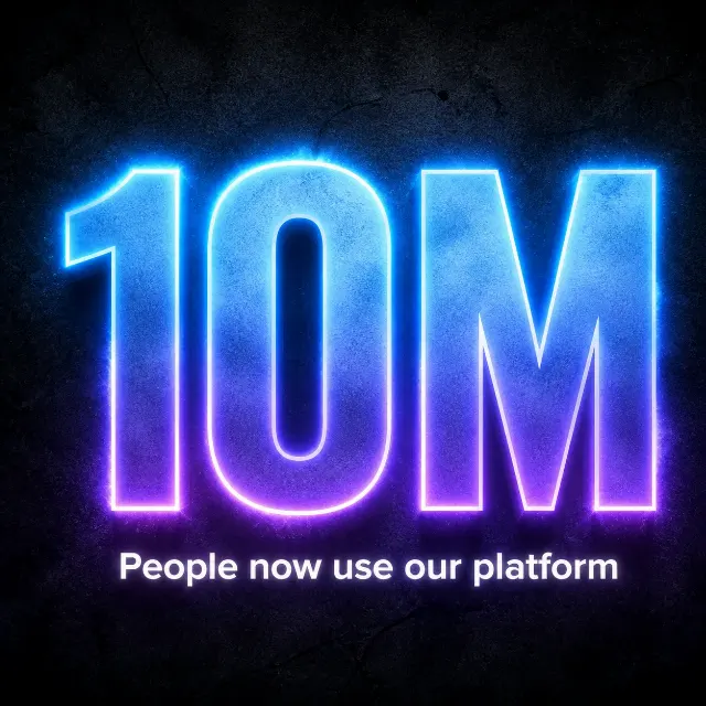 Glowing Milestone Social Media Post