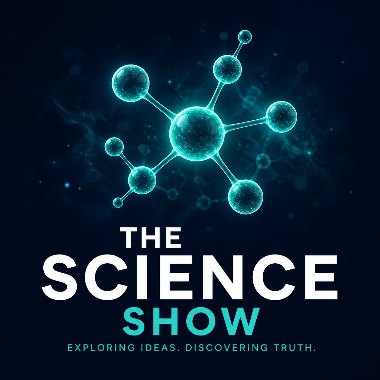 Glowing Molecule Science Podcast Cover