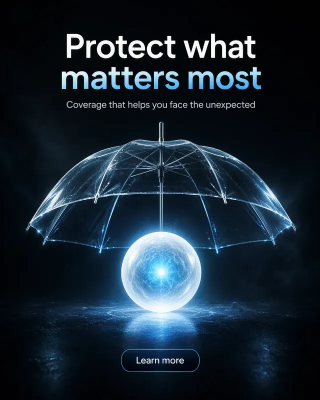 Glowing Orb Insurance LinkedIn Post