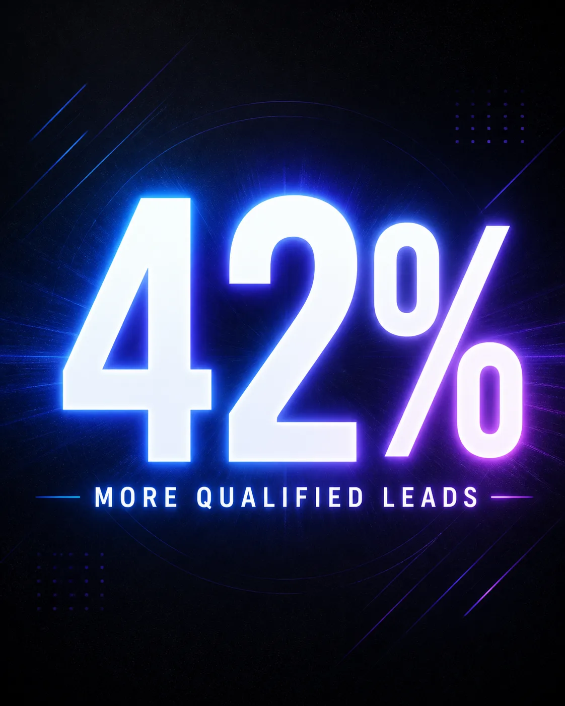 Glowing Percentage Marketing Instagram Post