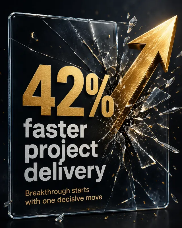 Gold Arrow Breakthrough Stat Instagram Post