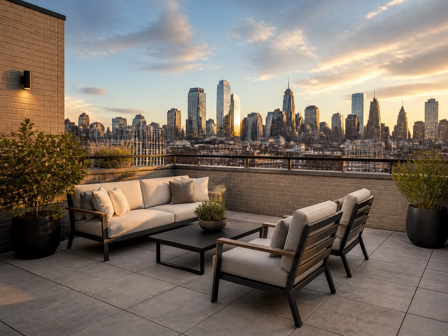 Golden Hour Rooftop Terrace Listing Photo