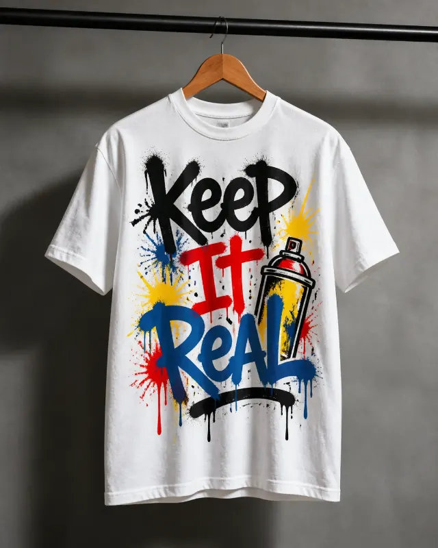 Graffiti Streetwear T-Shirt Hanger Mockup