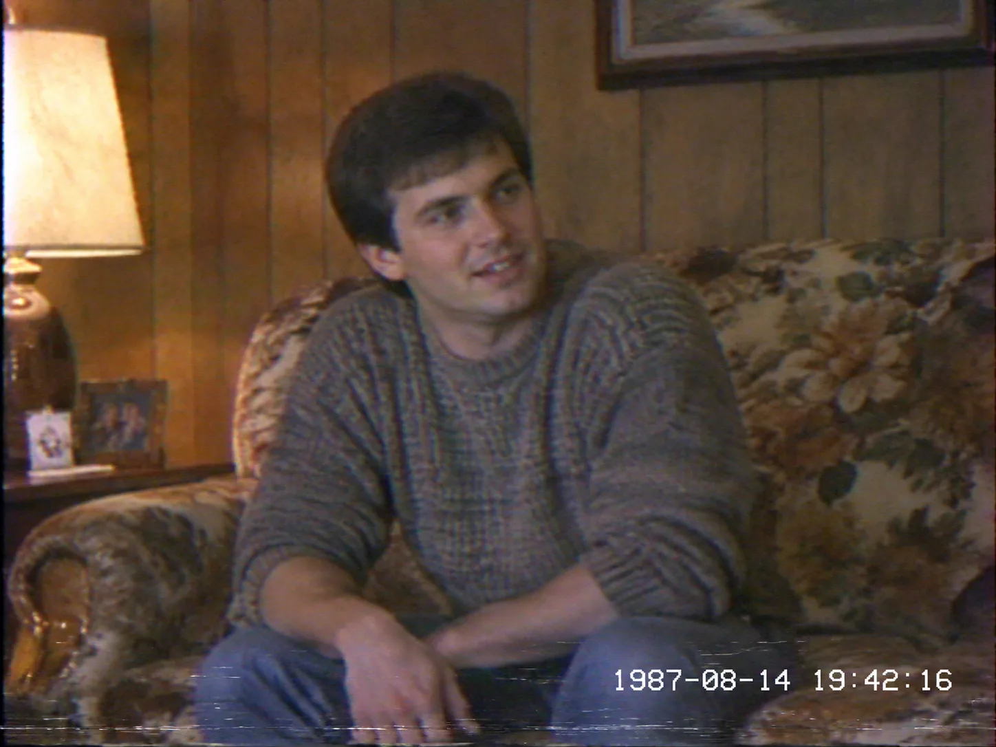 Grainy 80s VHS Home Video Portrait