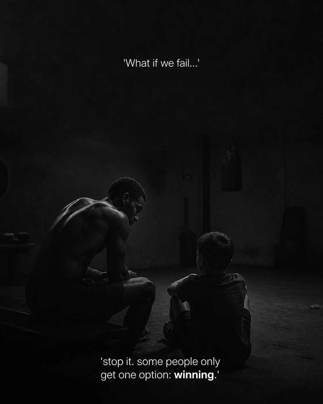 Grainy Black And White Motivational Quote