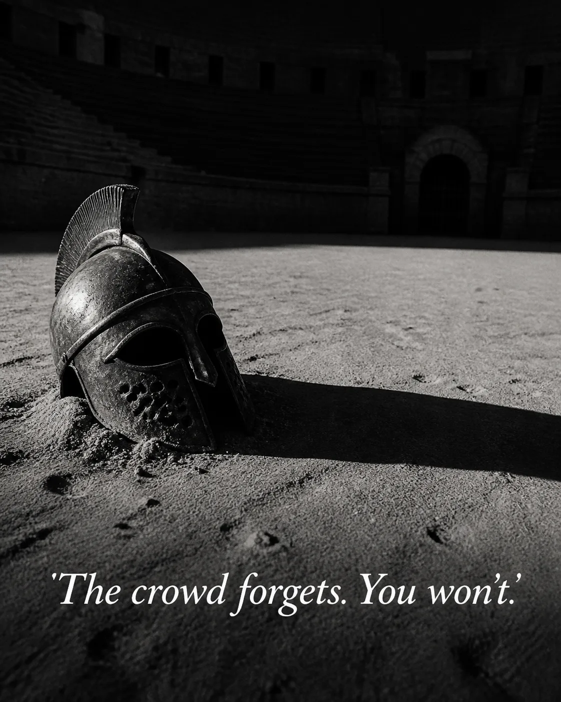 Grainy Gladiator Helmet Quote Post