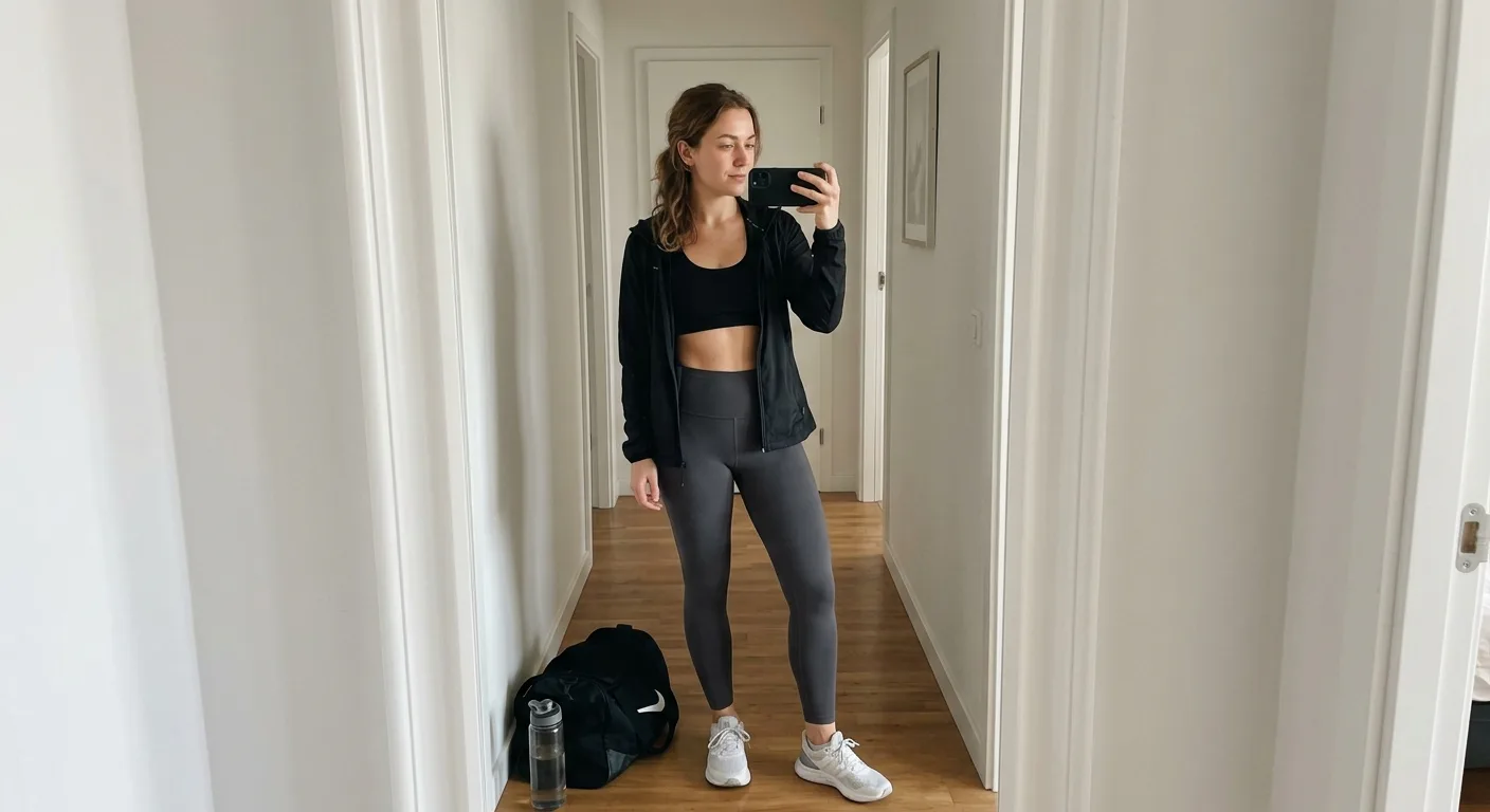 Gym Ready Workout Mirror Selfie