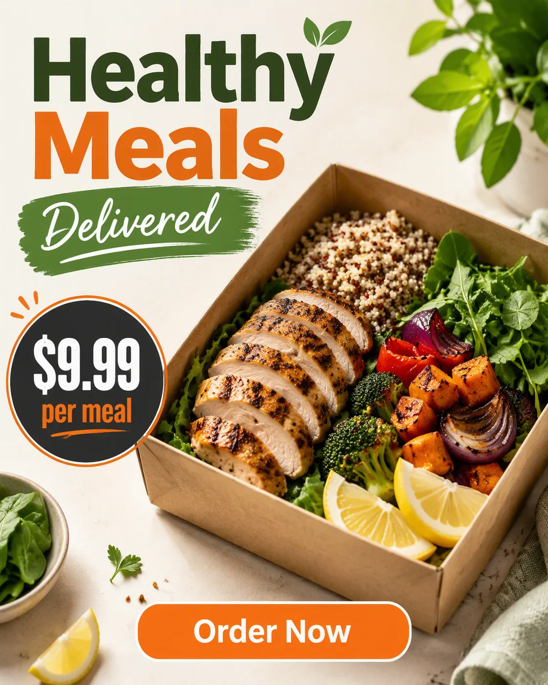 Healthy Meal Prep Instagram Ad