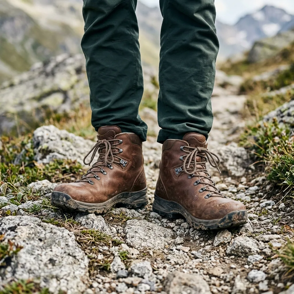 Hiking Boots Rocky Trail Photo