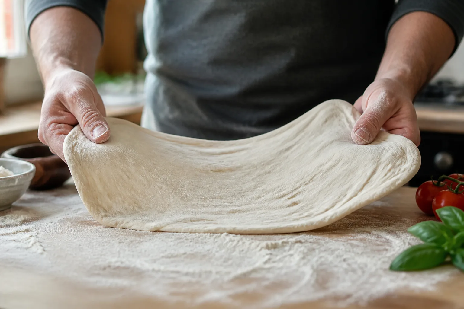 Homemade Pizza Dough Kitchen Photo