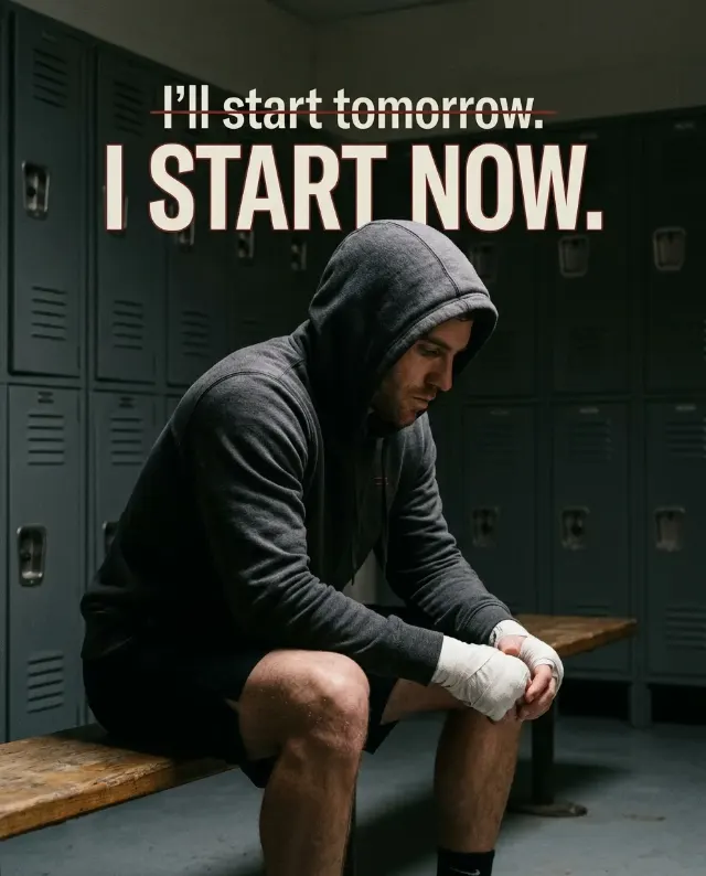 Hooded Locker Room Motivational Quote