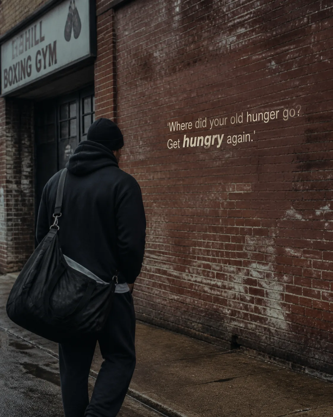 Hungry Again Boxing Gym Quote Photo