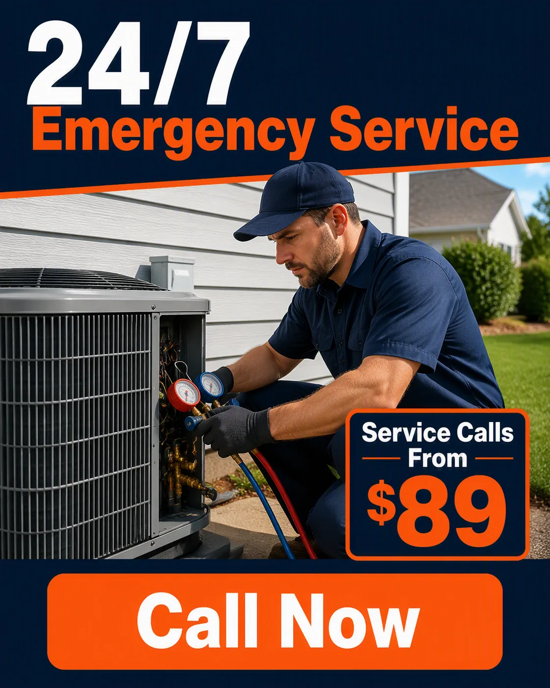 HVAC Emergency Service Facebook Ad