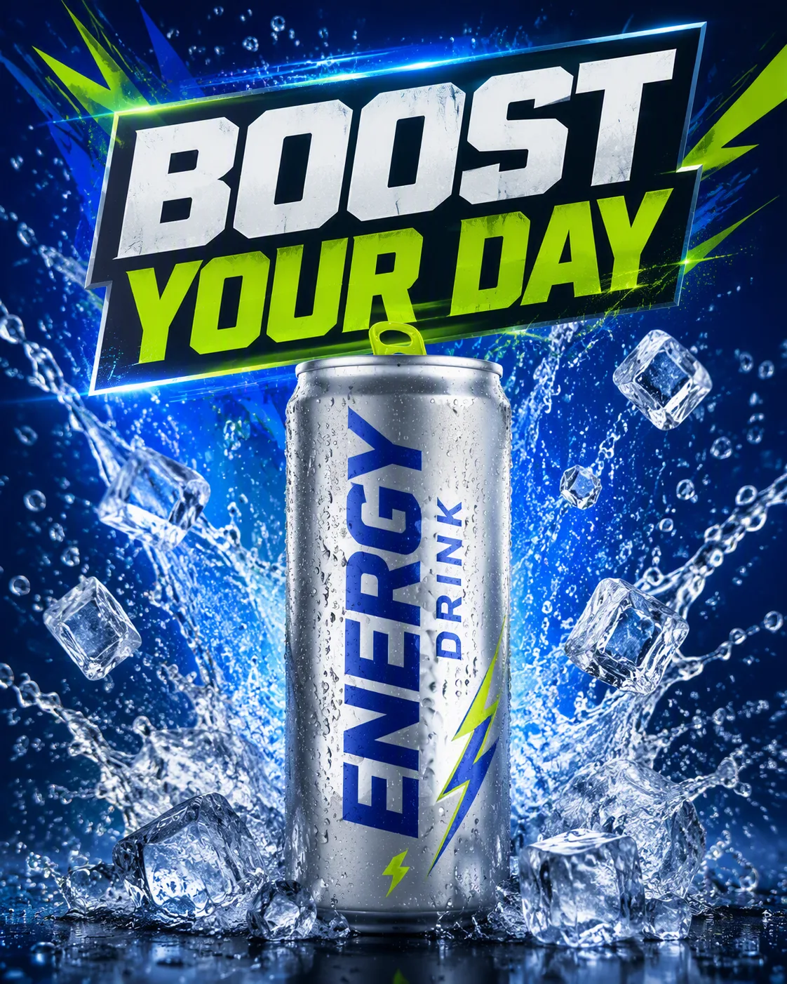 Ice Splash Energy Drink Social Ad