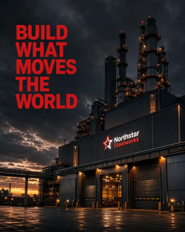 Industrial Facility Dusk Brand Post