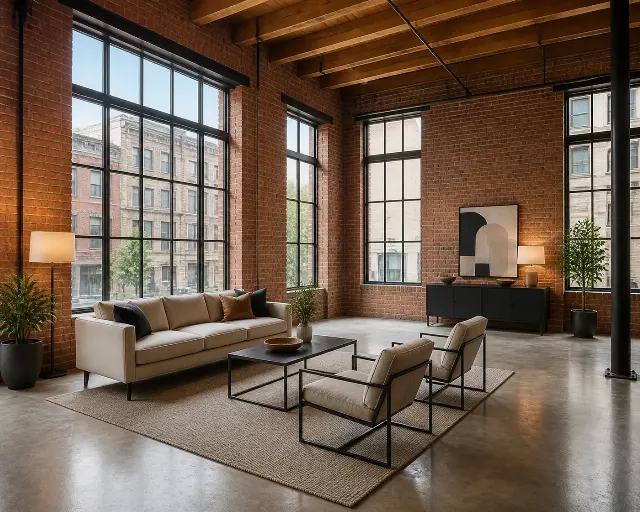 Industrial Loft Apartment Listing Photo