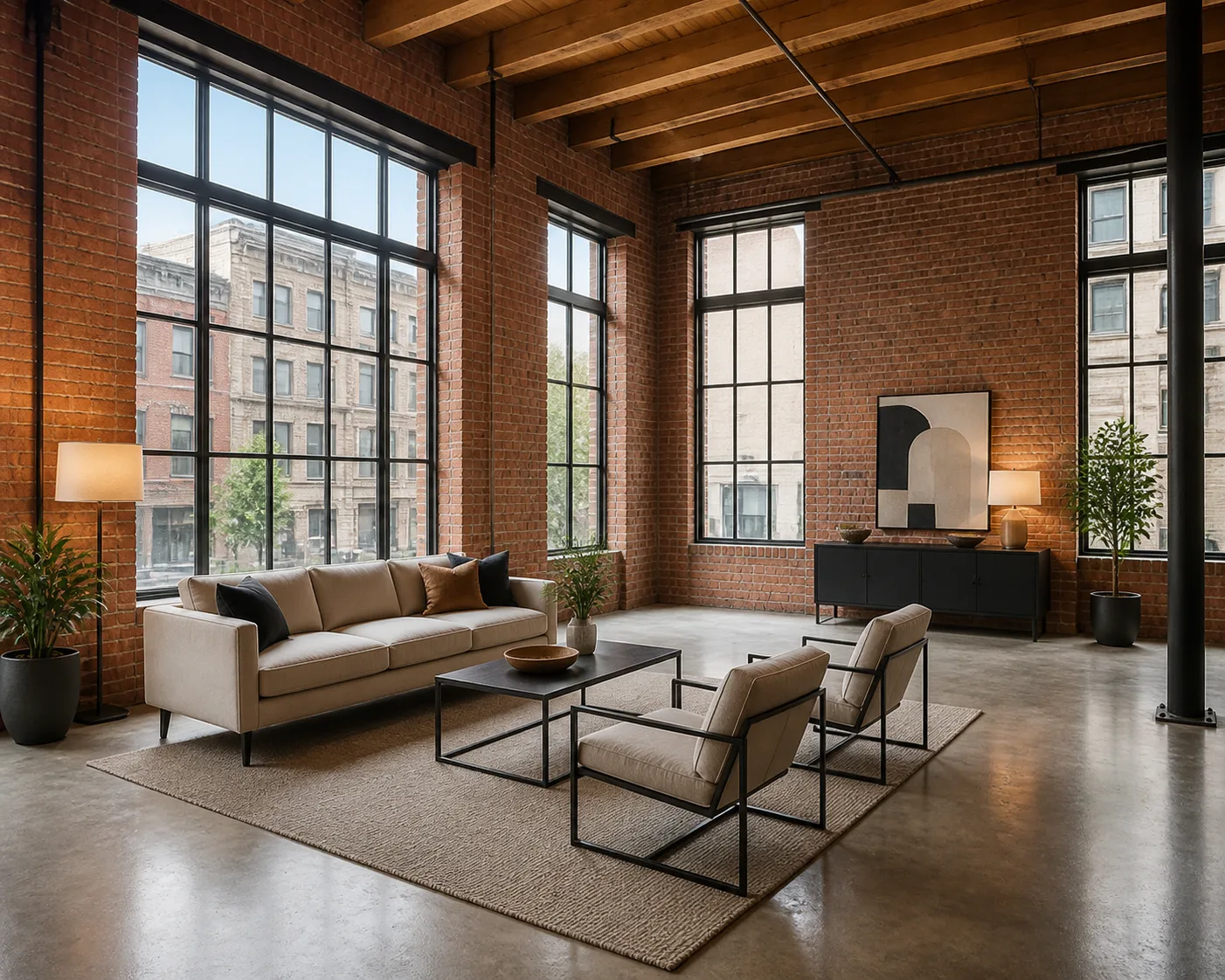 Industrial Loft Apartment Listing Photo