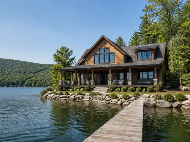 Lake House Dock Exterior Listing Photo