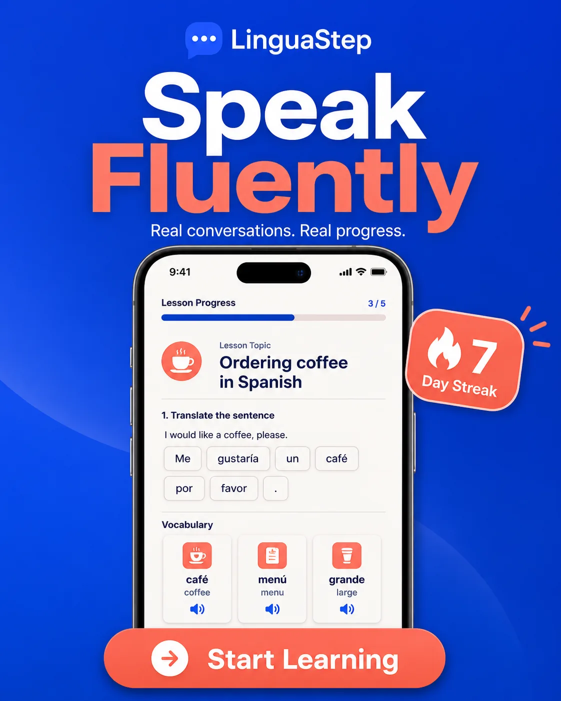 Language Learning App Instagram Ad