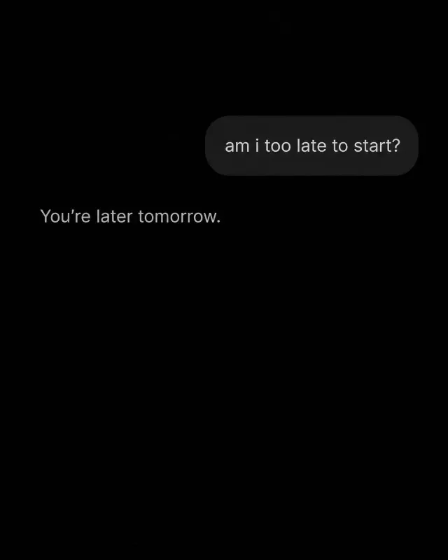 Late Night AI Chat Quote Screen
