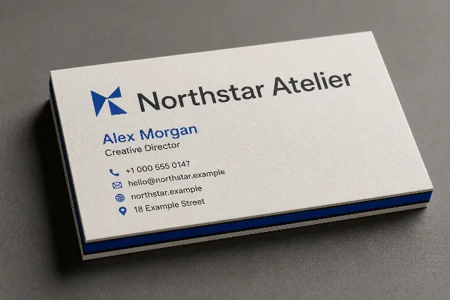 Layered Edge Business Card Mockup