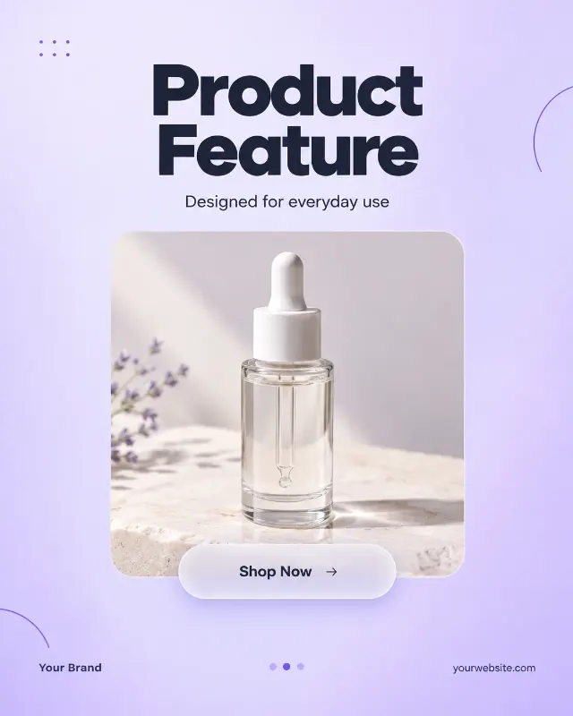 Lilac Frosted Glass Product Feature Post