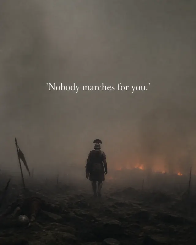 Lone Soldier Fog Quote Instagram Post