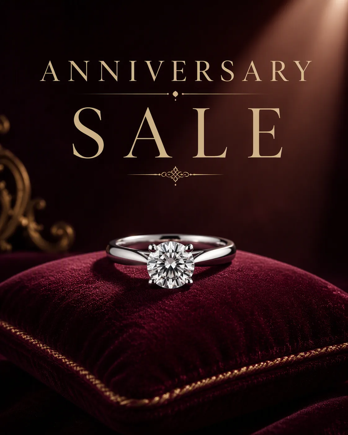 Luxury Anniversary Sale Ring Ad