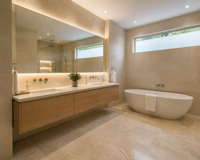 Luxury Bathroom Double Vanity Listing Photo