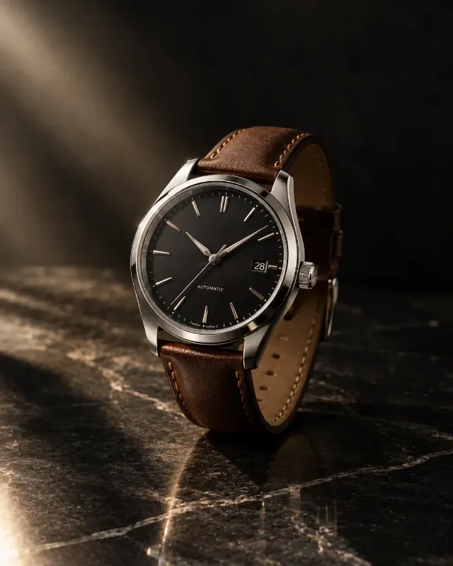 Luxury Wristwatch Marble Product Advertisement
