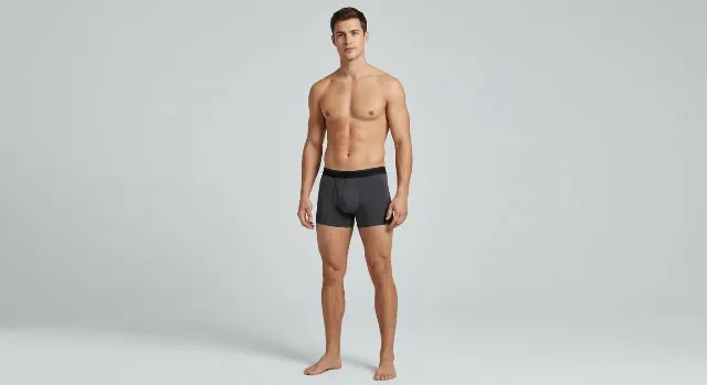 Men's Boxer Briefs Full Body Catalog Photo