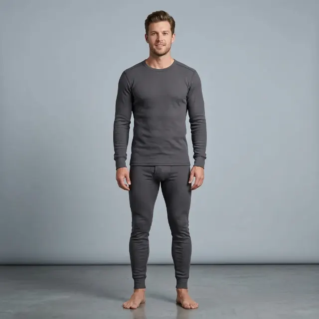 Men's Thermal Base Layer Studio Photo
