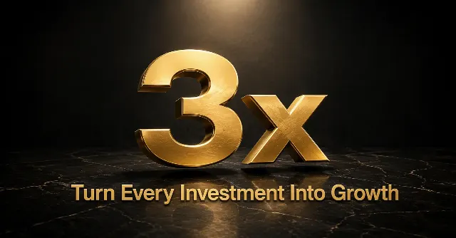 Metallic Gold ROI LinkedIn Post