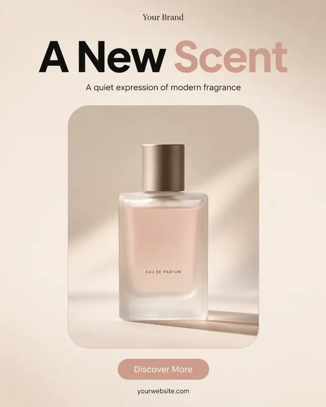 Minimal Perfume Product Hero Instagram Post