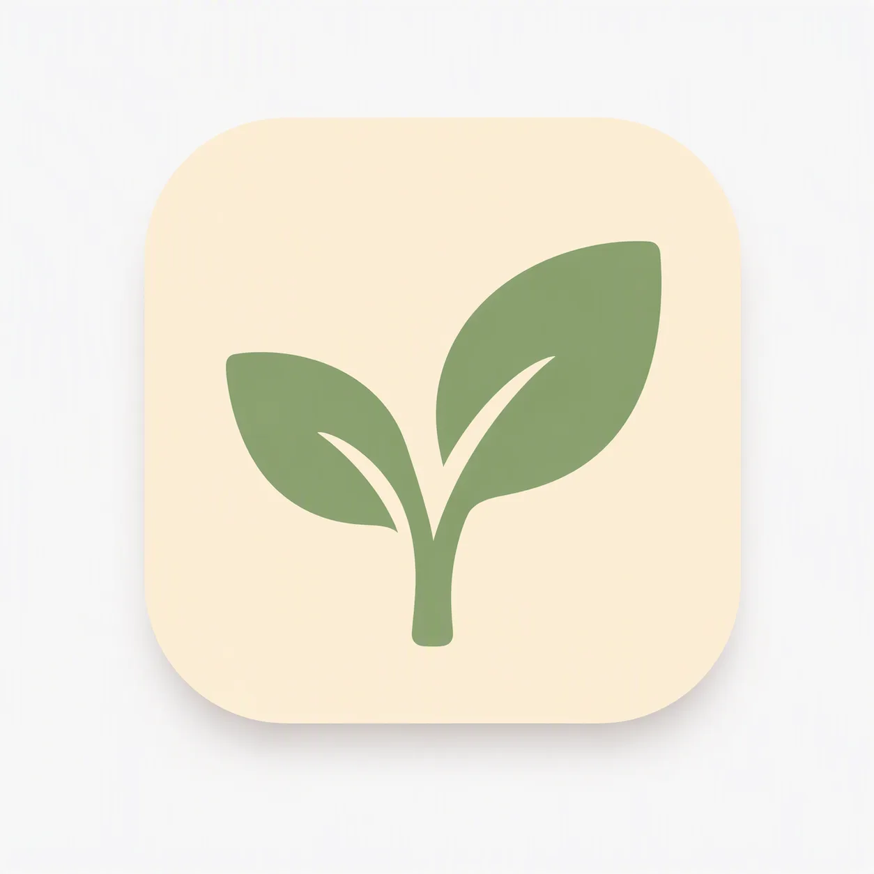 Minimal Plant Sprout Habit Tracker Icon