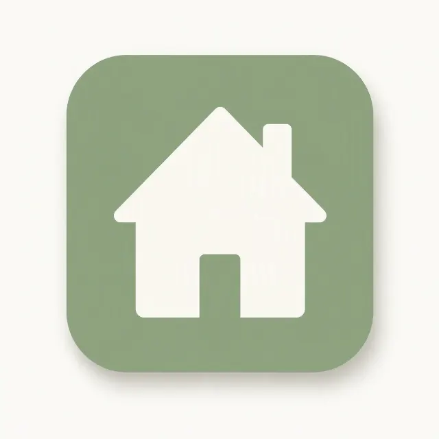 Minimal Real Estate House App Icon