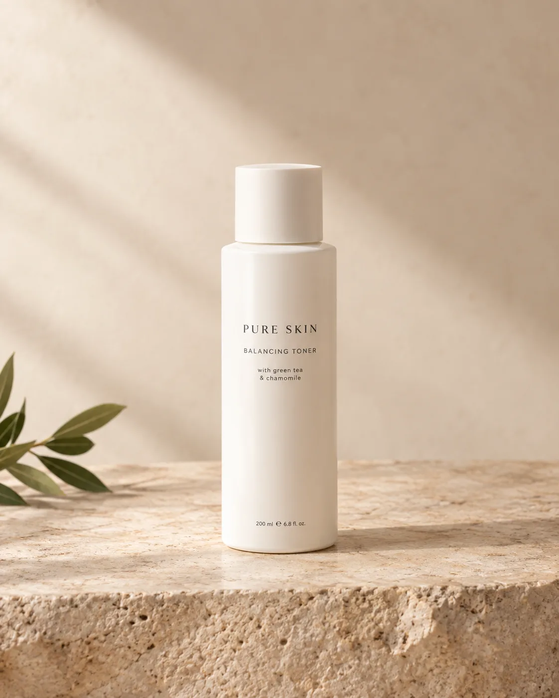 Minimal Skincare Bottle Product Photo