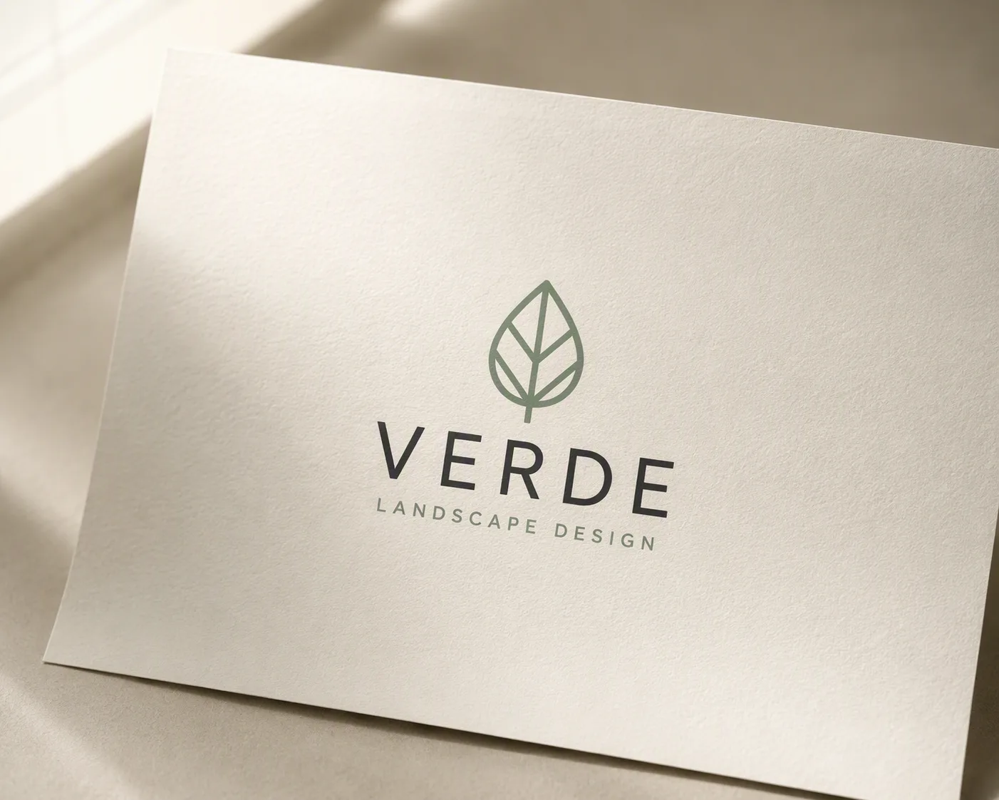 Minimal Soft Matte Paper Logo Mockup