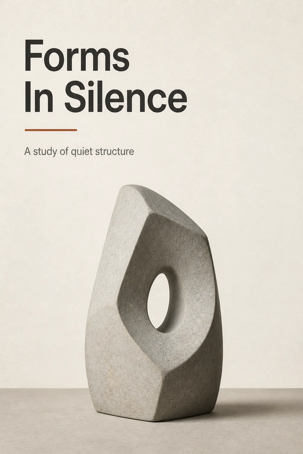 Minimal Swiss Sculpture Exhibition Poster