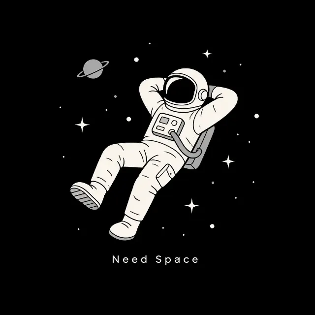 Minimalist Astronaut T-Shirt Graphic