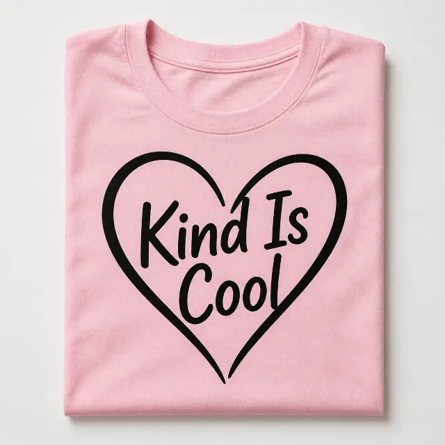Minimalist Heart T-Shirt Mockup