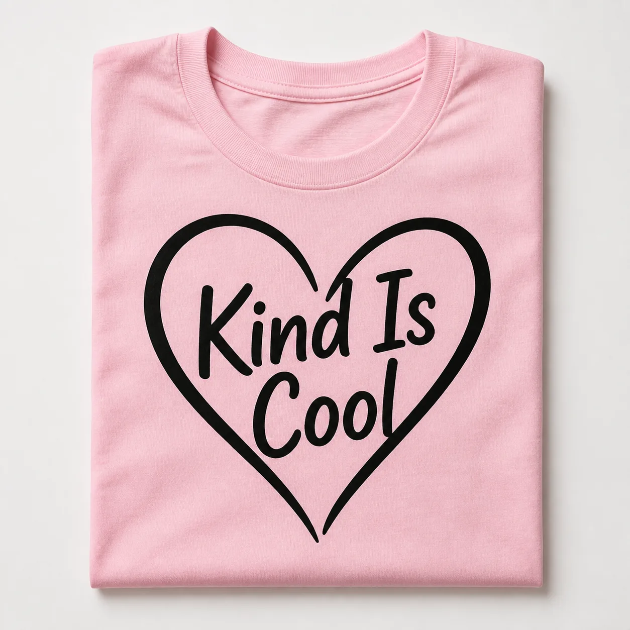 Minimalist Heart T-Shirt Mockup