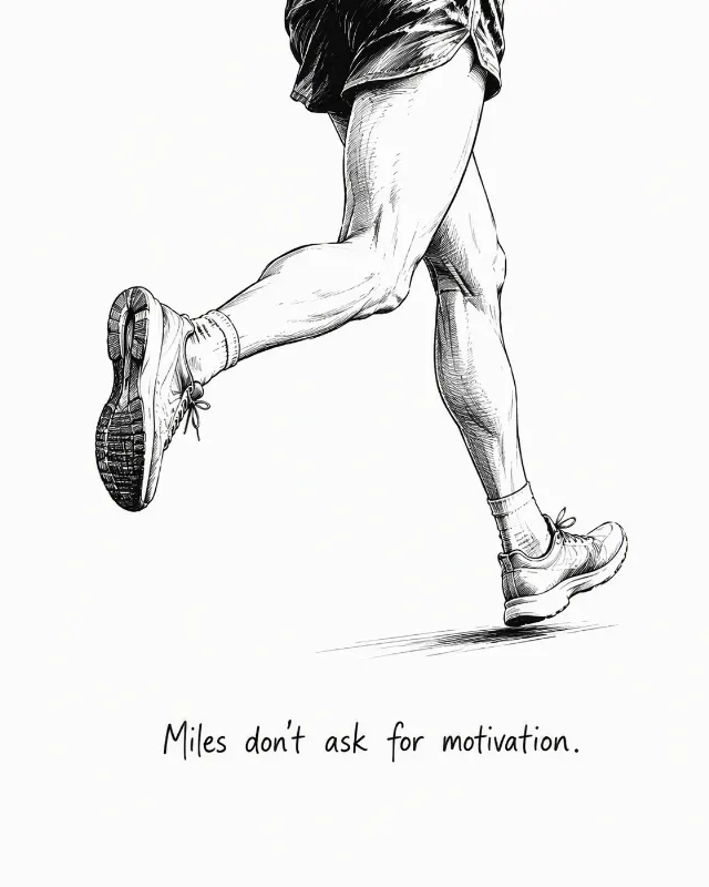 Minimalist Marathon Quote Instagram Graphic